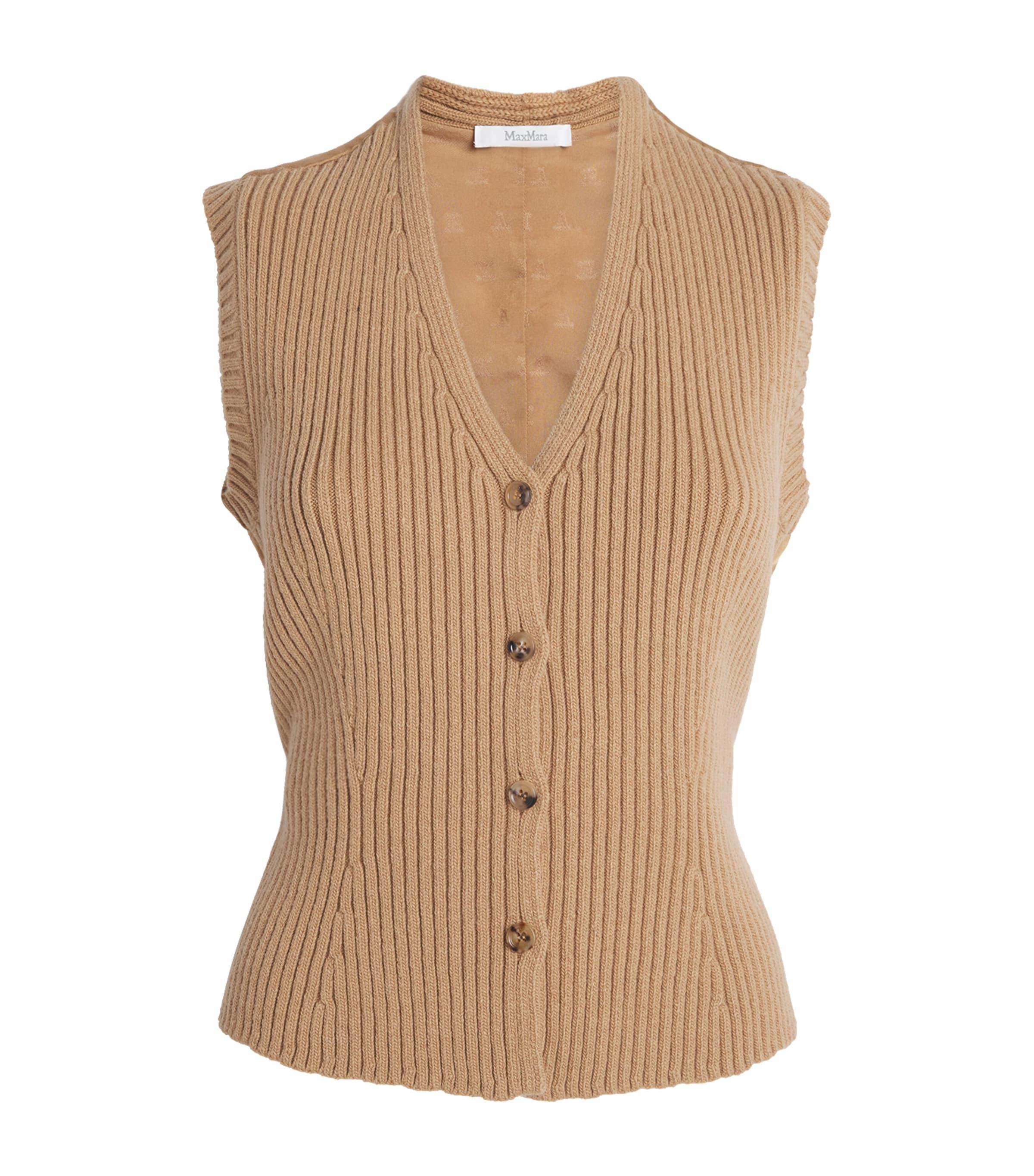 Max Mara Wool-Cashmere-Blend Knitted Gilet by MAX MARA