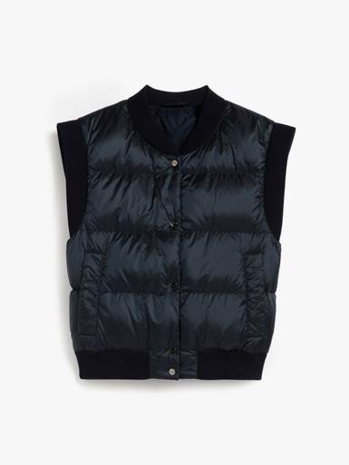 Maxmara the cube - water-resistant technical canvas cropped gilet by MAX MARA
