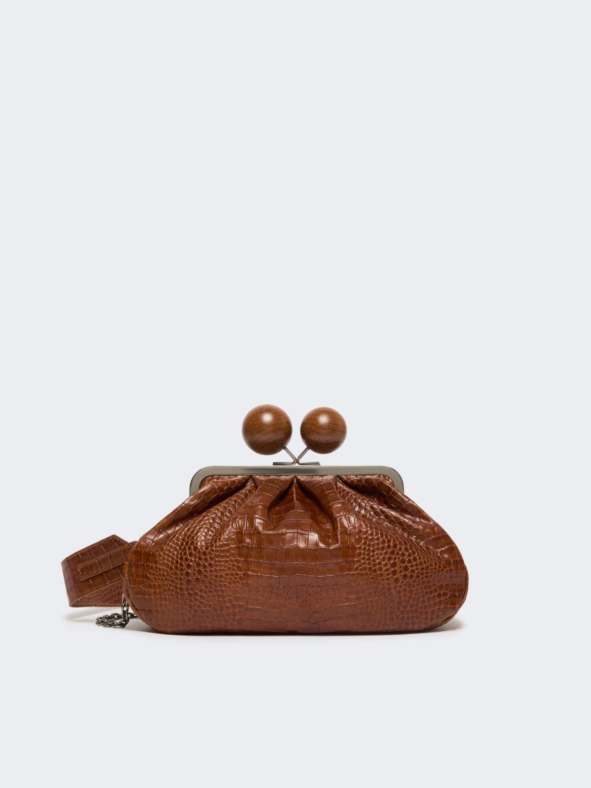 Medium crocodile-print leather Pasticcino Bag by MAX MARA