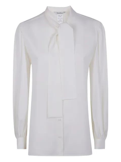 Melania tie-neck shirt by MAX MARA
