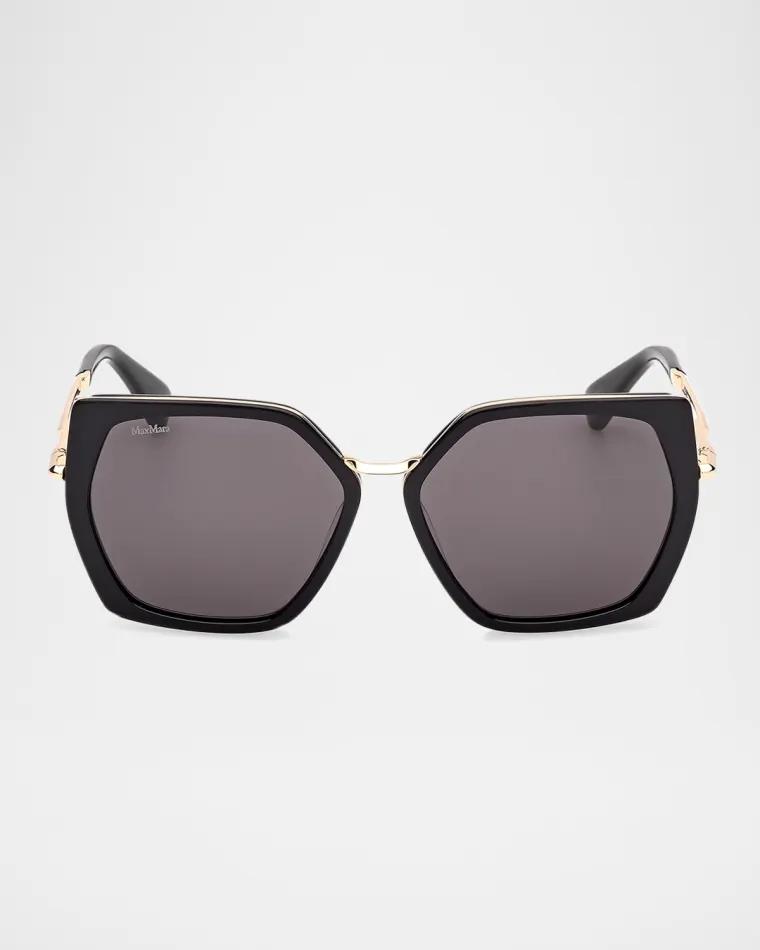 Miller-5 Acetate Square Sunglasses by MAX MARA