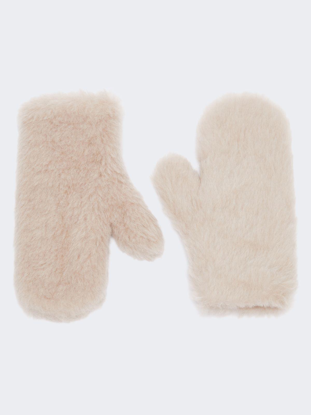 Mittens in alpaca and wool Teddy fabric by MAX MARA
