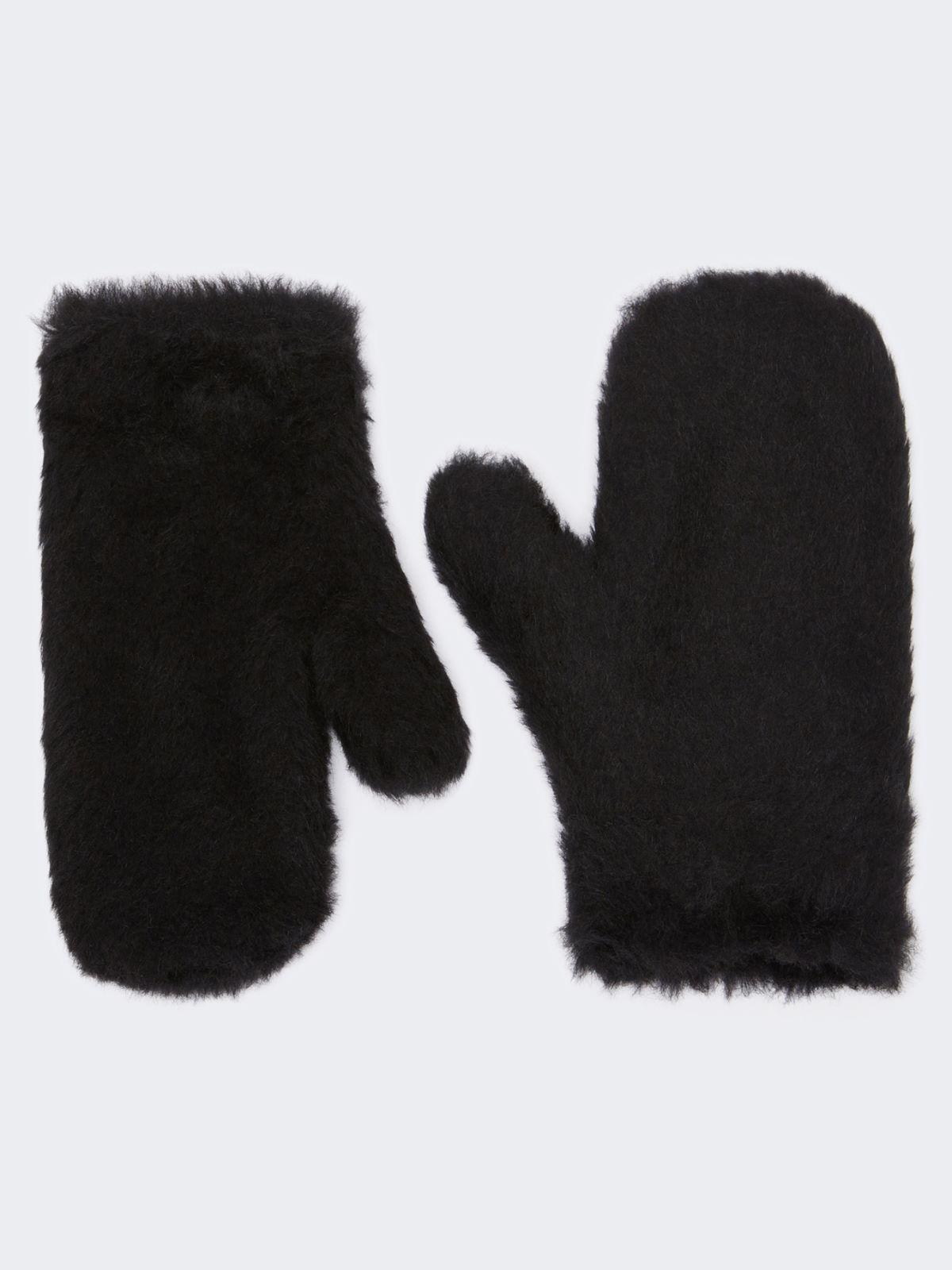 Mittens in alpaca and wool Teddy fabric by MAX MARA