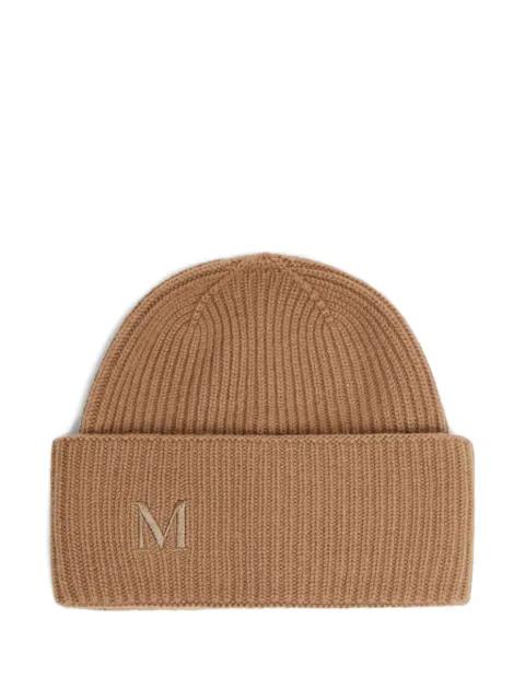 Mmretina initial ribbed beanie by MAX MARA