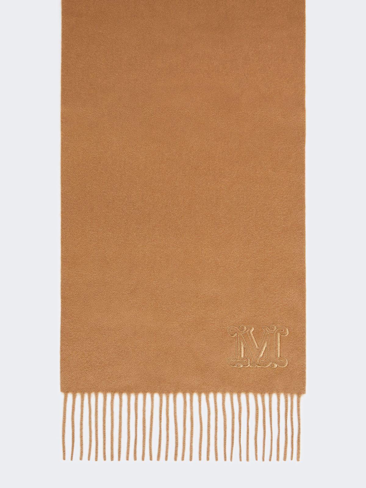 Monogram-embroidered cashmere stole by MAX MARA