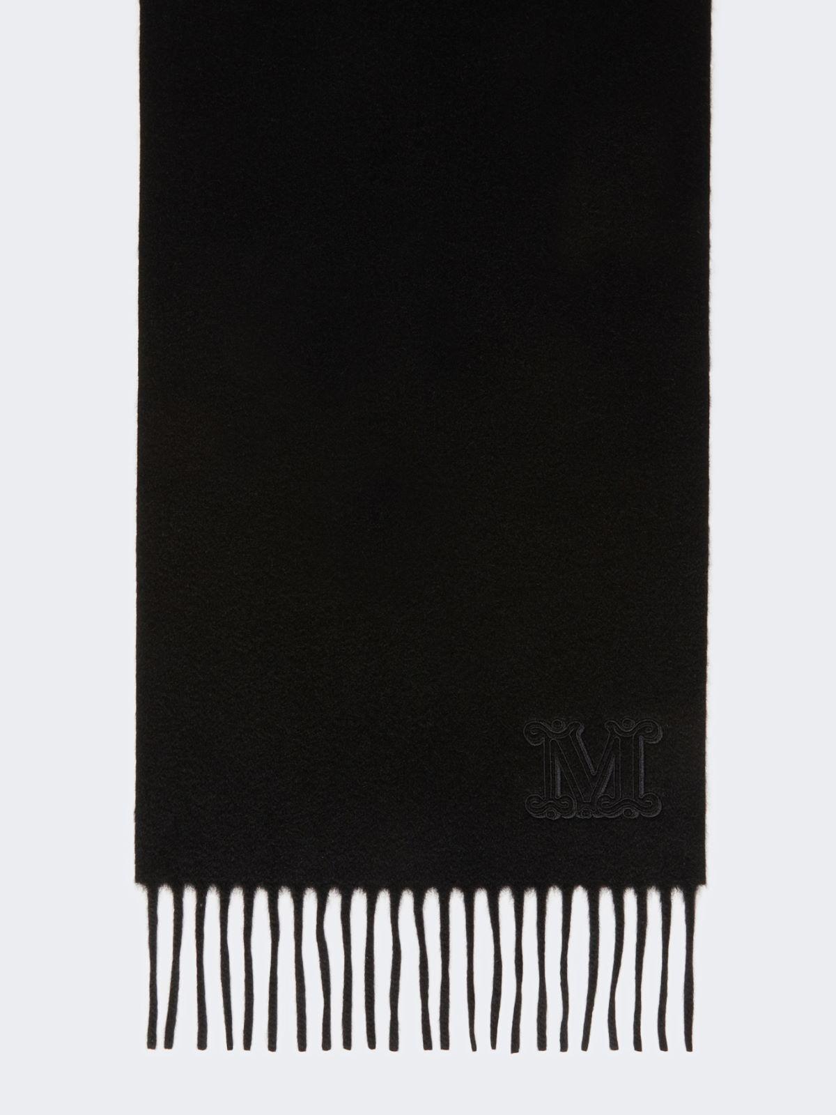 Monogram-embroidered cashmere stole by MAX MARA