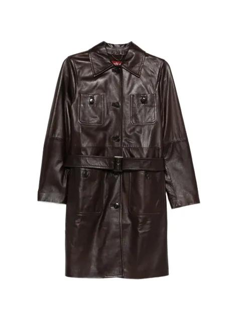 Mstamaca buttoned belted coat by MAX MARA