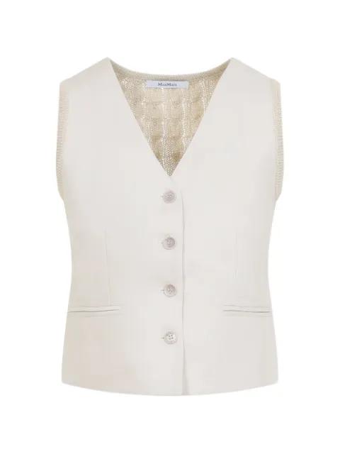 Mxmcalibri V-neck buttoned vest by MAX MARA