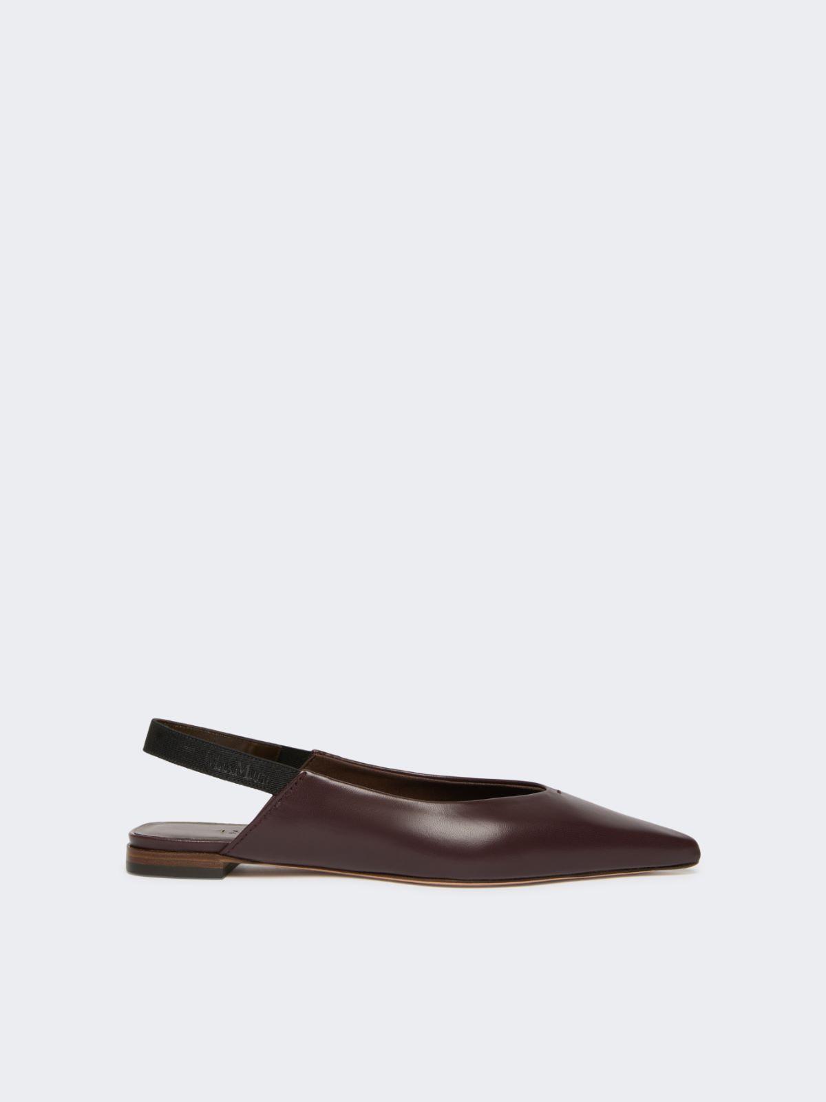 Nappa leather flat slingbacks by MAX MARA