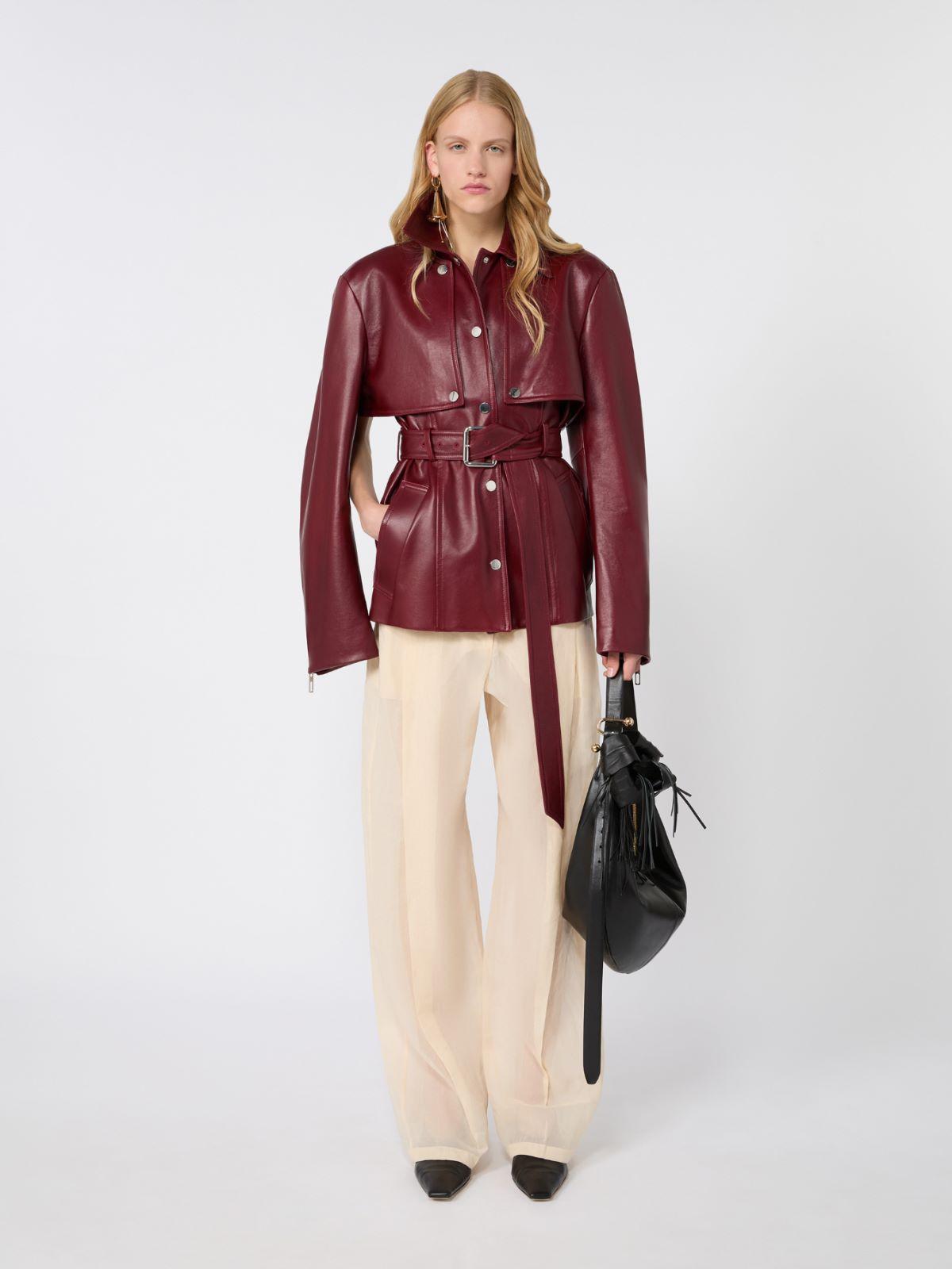 Nappa leather two-piece jacket by MAX MARA