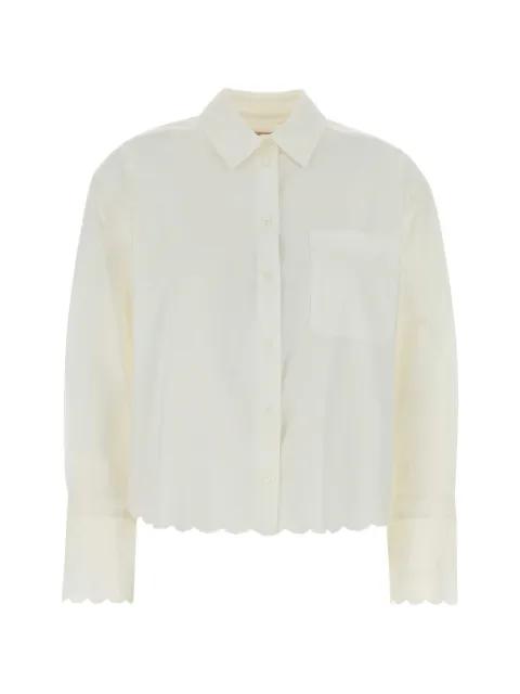 Neutro scalloped poplin shirt by MAX MARA