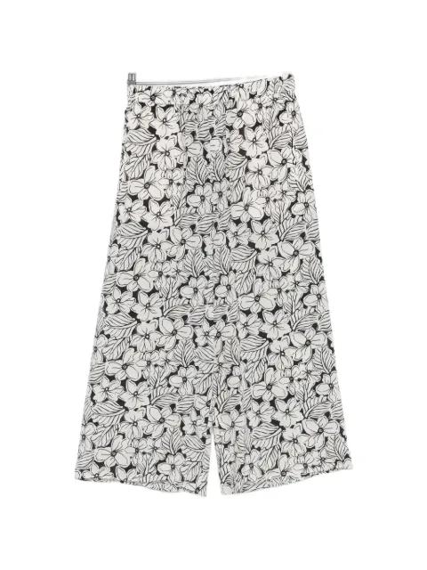 Nirvana floral-pattern trousers by MAX MARA