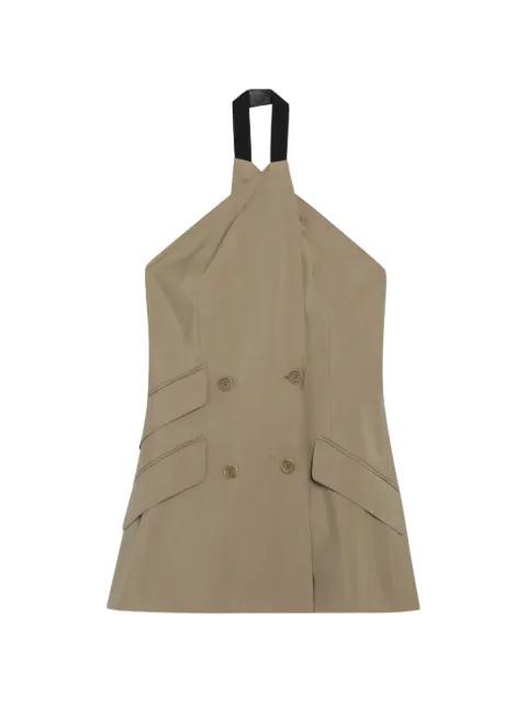 Nuraghe double-breasted halterneck top by MAX MARA