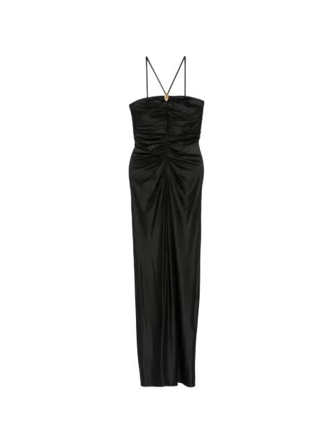 Oggetti ruched square-neck maxi dress by MAX MARA