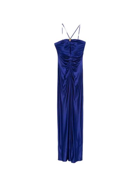 Oggetti ruched square-neck maxi dress by MAX MARA