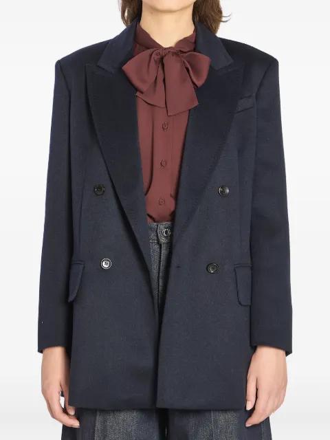 Olimpia  double-breasted flap-pocket blazer by MAX MARA