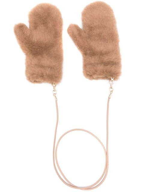 Ombrat mittens by MAX MARA