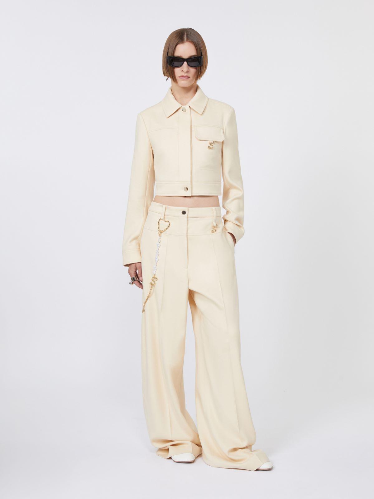 Oversized gabardine trousers by MAX MARA