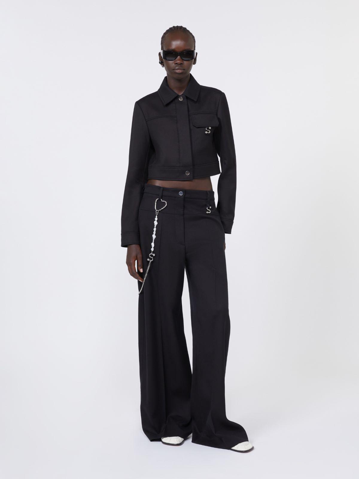 Oversized gabardine trousers by MAX MARA
