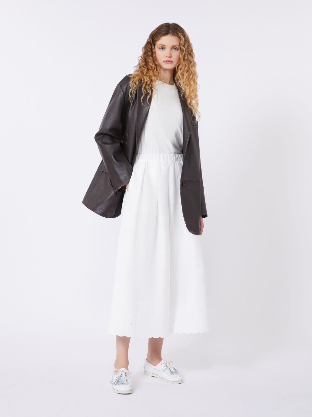 Oversized leather blazer by MAX MARA