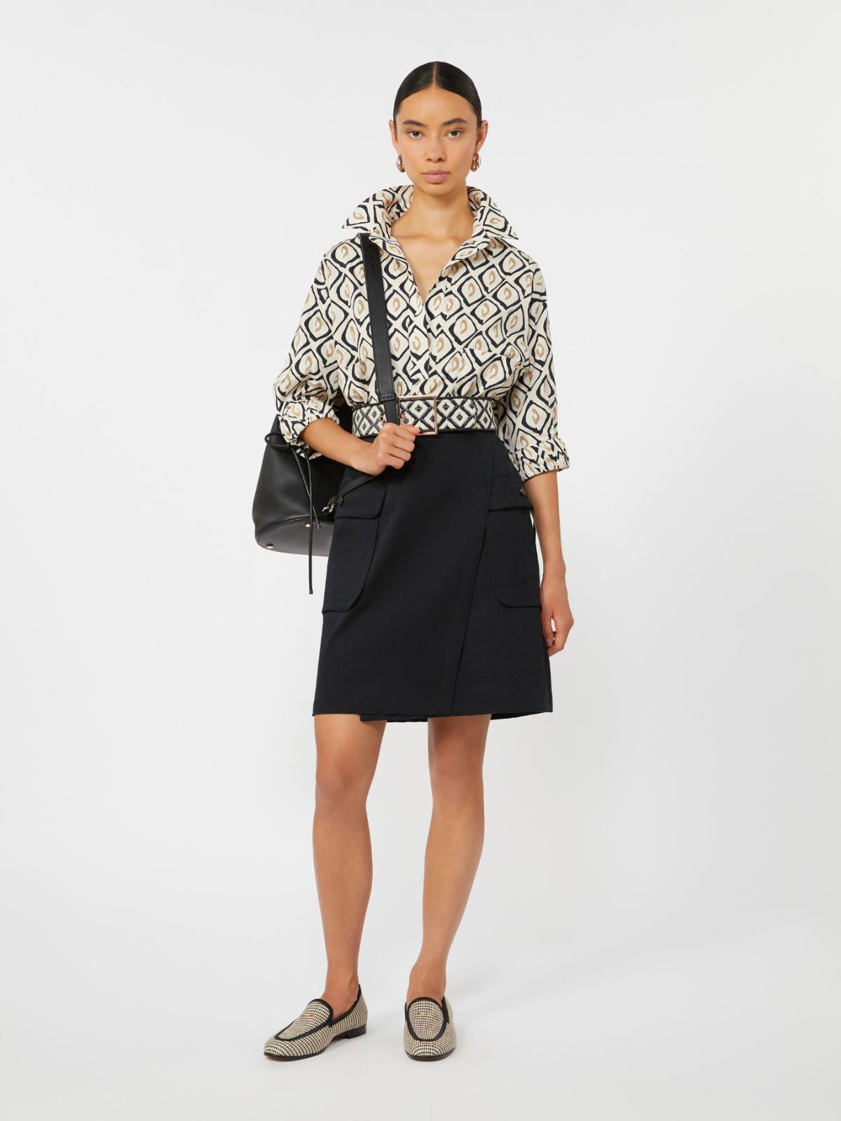 Oversized printed poplin shirt by MAX MARA