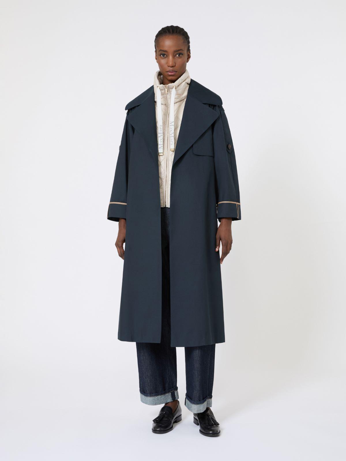 Oversized water-repellent twill trench coat by MAX MARA