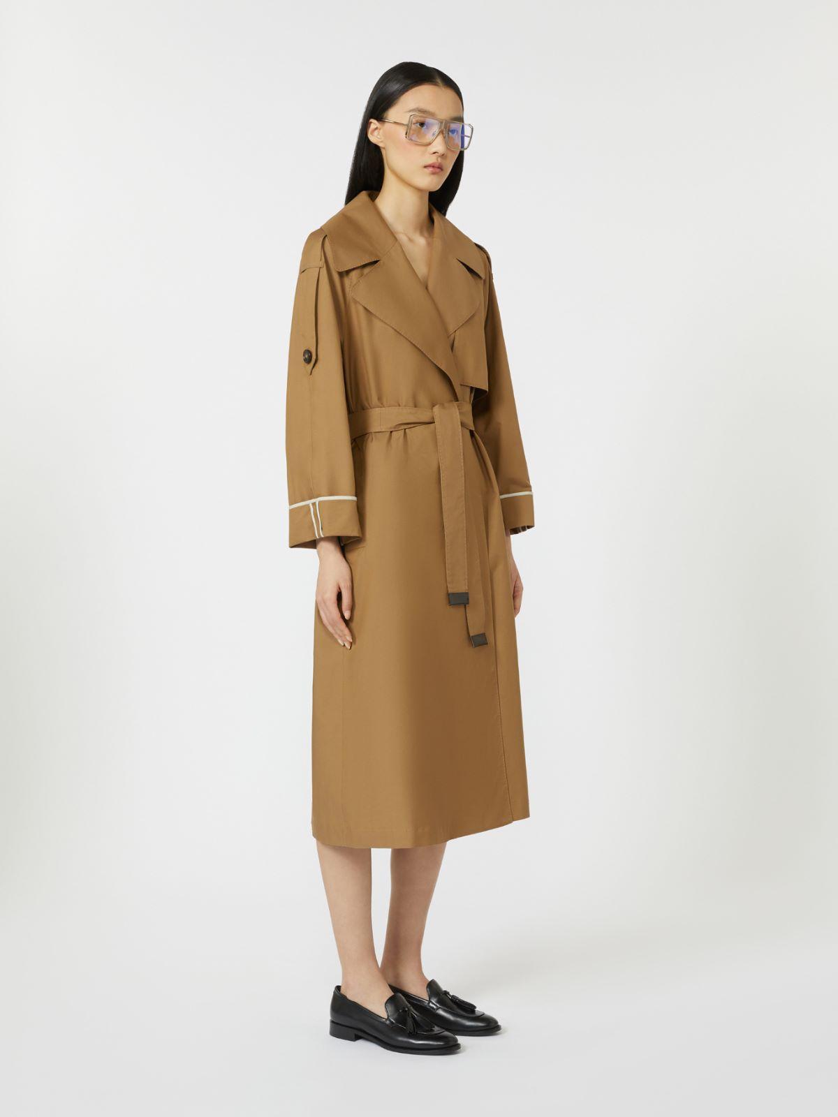 Oversized water-repellent twill trench coat by MAX MARA