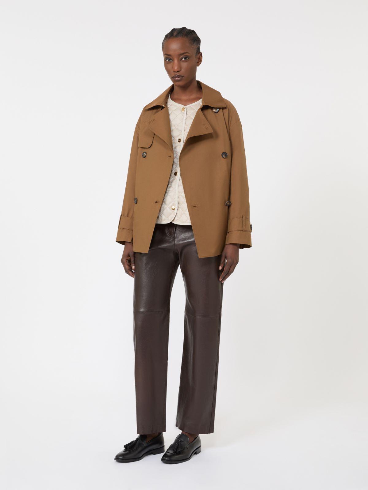 Padded water-repellent canvas round-neck jacket by MAX MARA