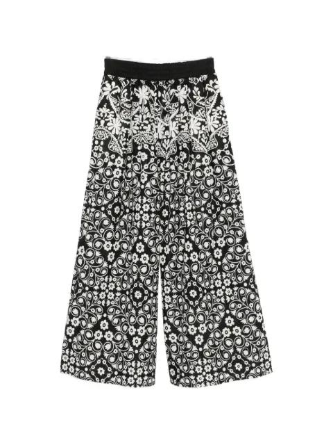 Palanca floral-print palazzo pants by MAX MARA