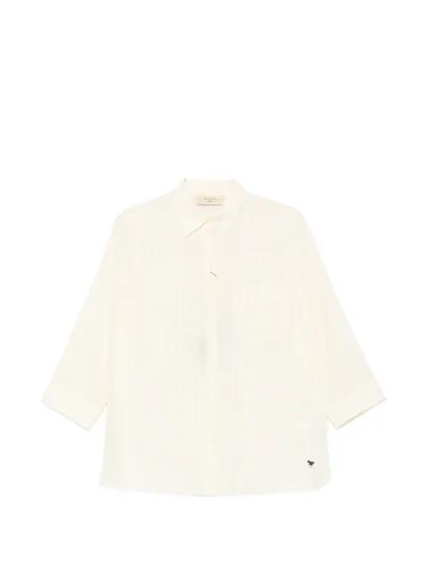 Panetto vertical-stripe chest-pocket shirt by MAX MARA