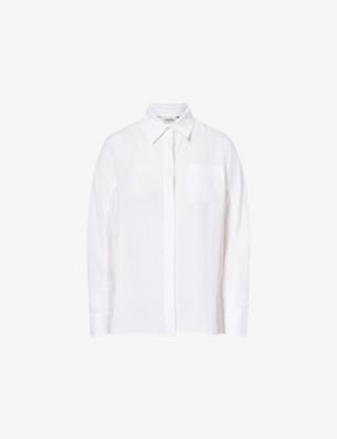 Patch-Pocket Relaxed-Fit Linen Shirt by MAX MARA