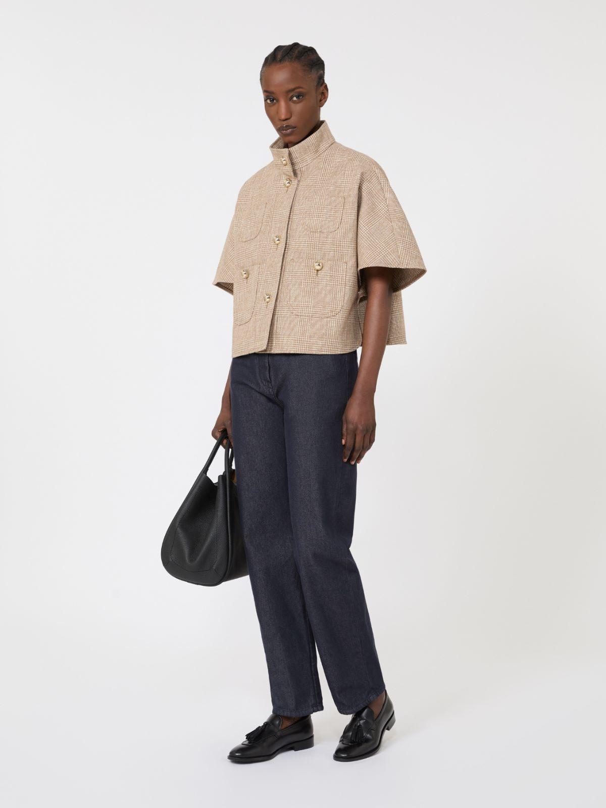 Patterned cotton cloak by MAX MARA