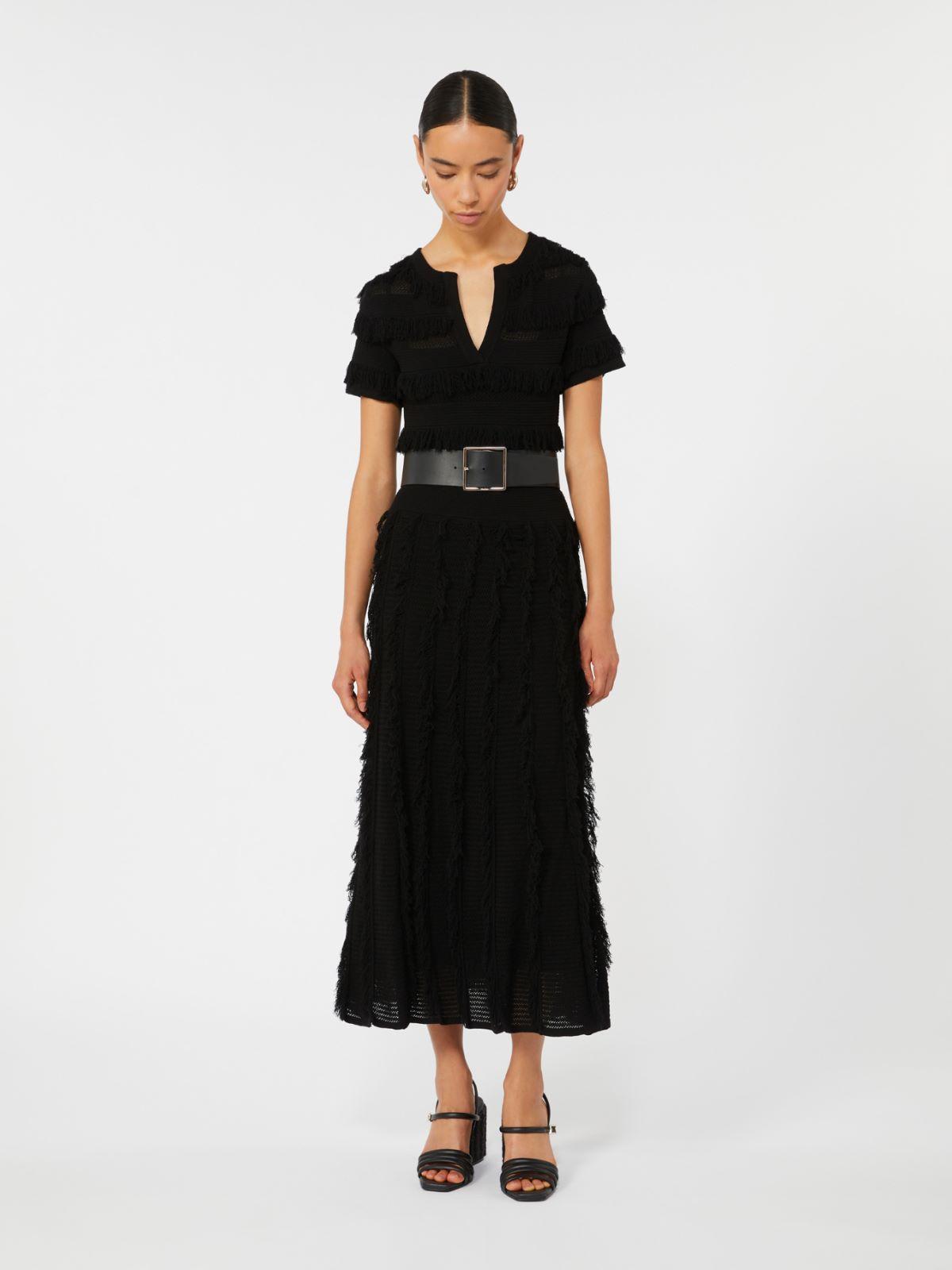 Patterned viscose yarn dress by MAX MARA