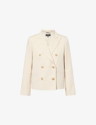 Peak-Lapel Double-Breasted Woven Blazer by MAX MARA
