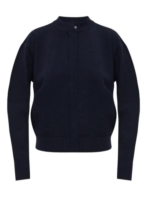 Pelago high-neck zip-front cardigan by MAX MARA