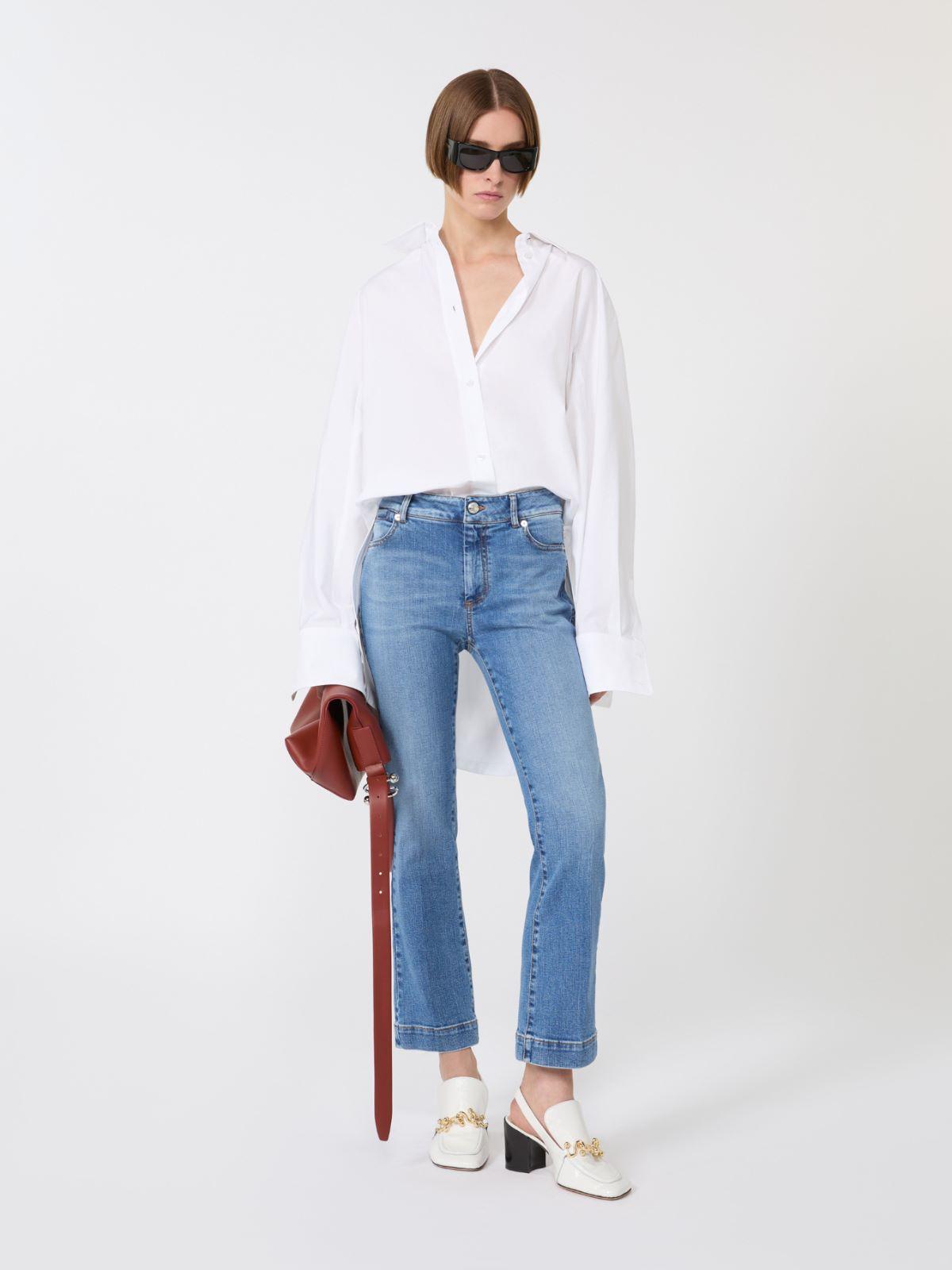 Perfect-fit low-rise mini flare trousers by MAX MARA