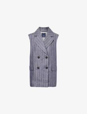 Pinstripe Linen Waistcoat by MAX MARA