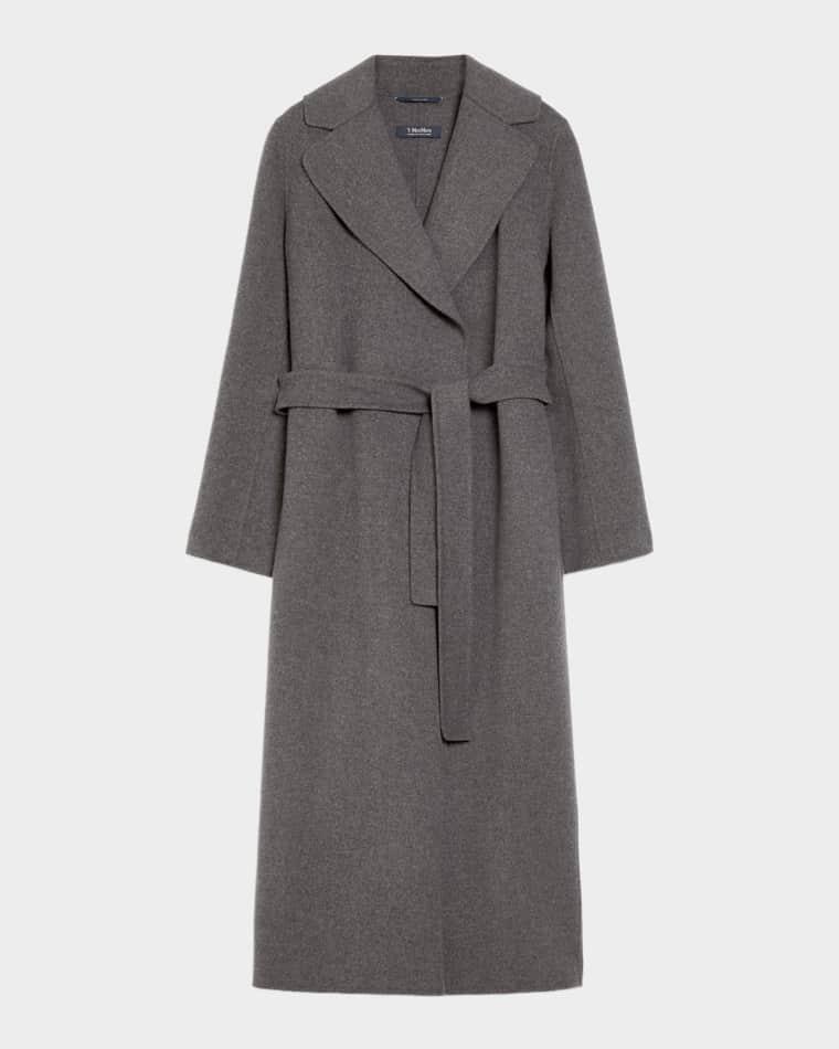 Poldo Belted Wrap-Front Wool Coat by MAX MARA