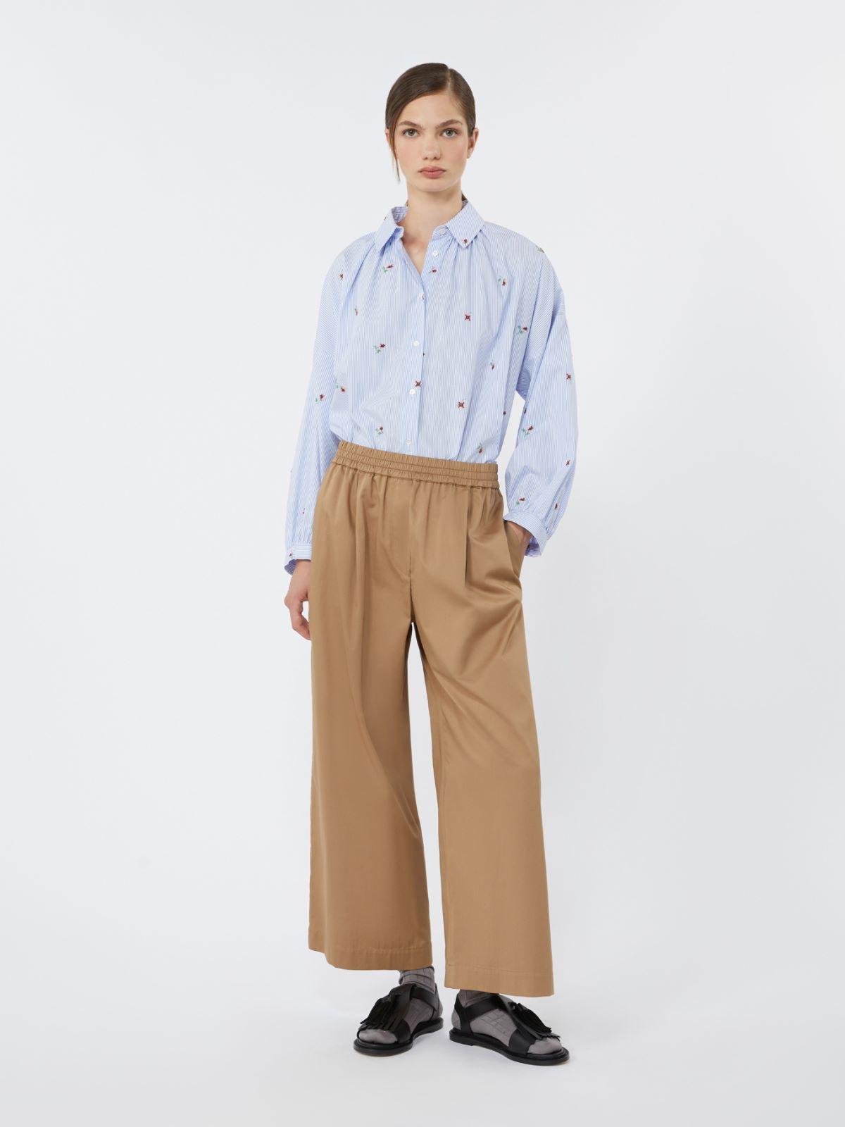 Poplin shirt with embroidery by MAX MARA