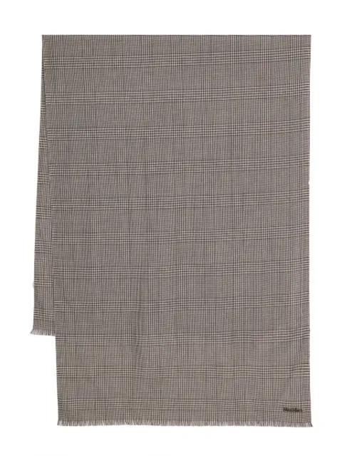 Prince-of-Wales-check wool scarf by MAX MARA
