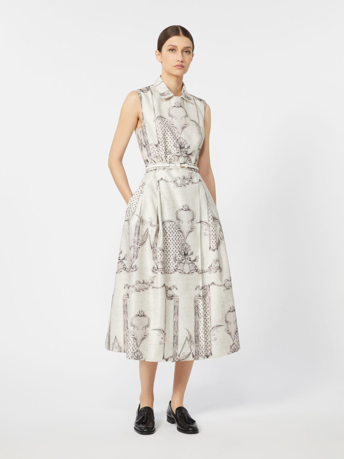 Printed Mikado shirt dress by MAX MARA