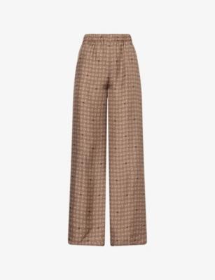 Printed Relaxed-Fit Silk Trousers by MAX MARA