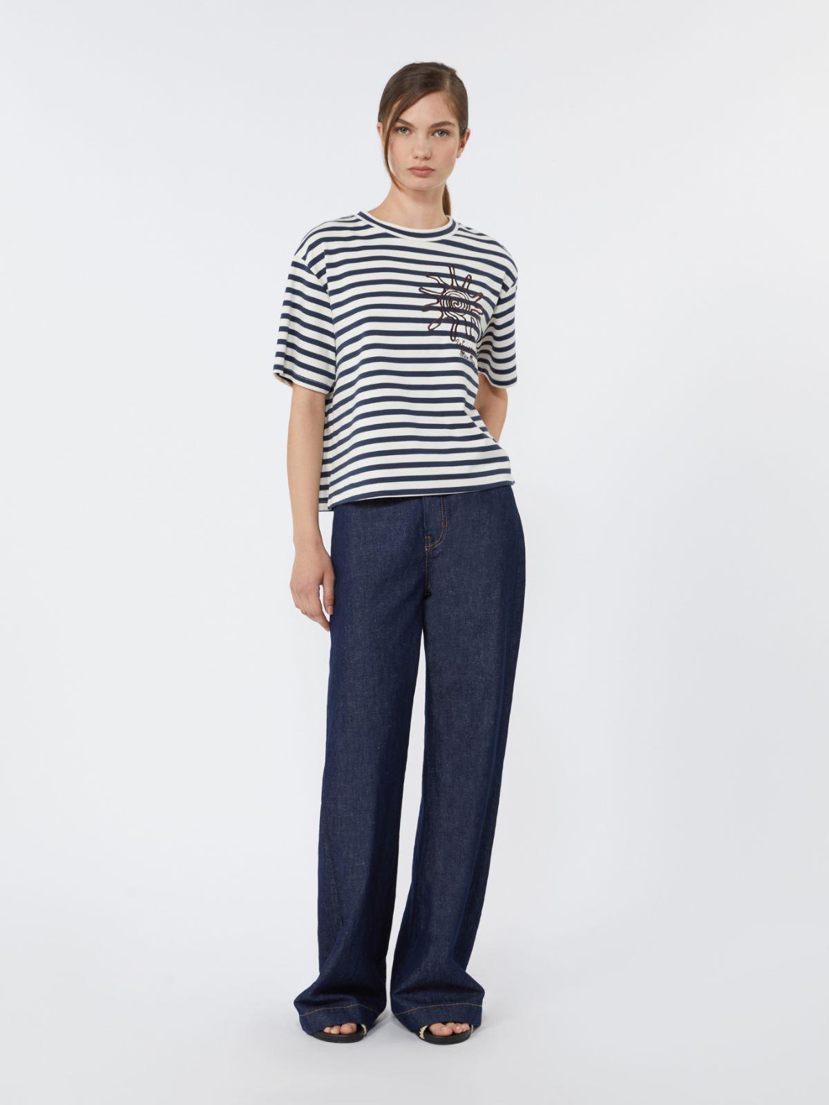 Printed cotton jersey T-shirt by MAX MARA