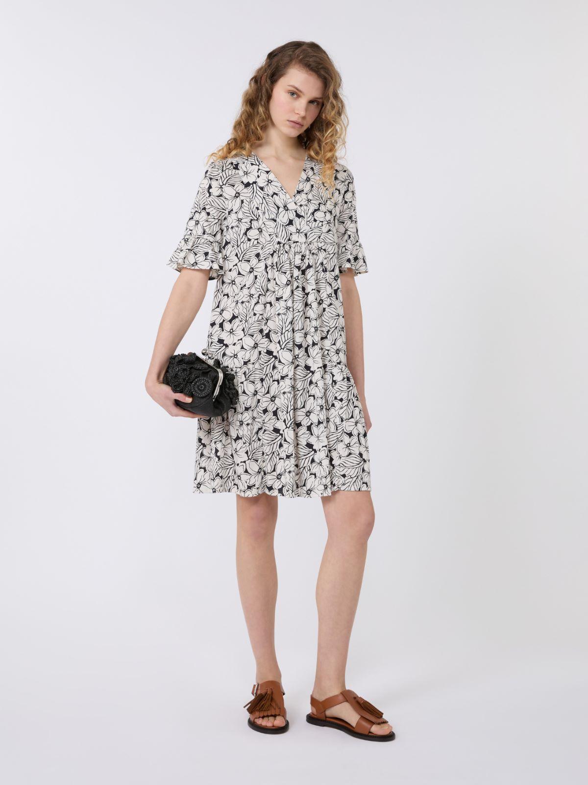Printed cotton jersey dress by MAX MARA