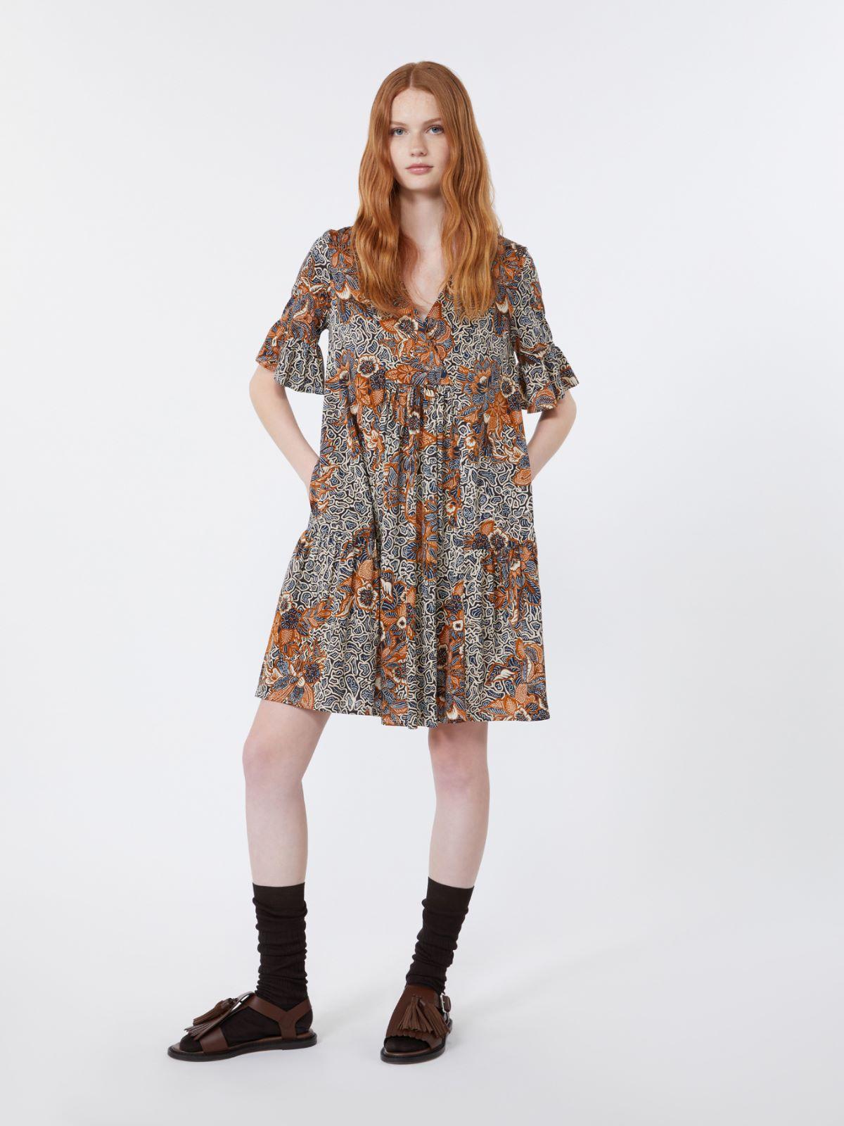 Printed cotton jersey dress by MAX MARA