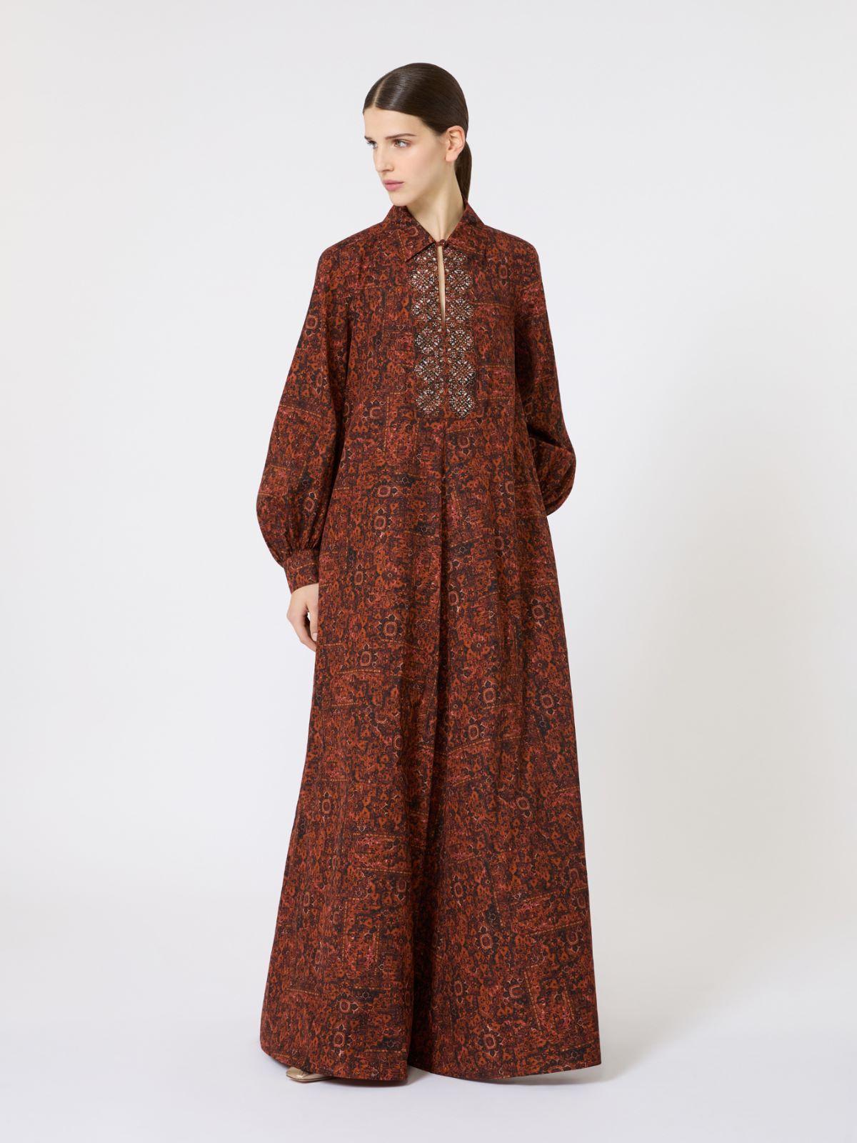 Printed cotton kaftan dress by MAX MARA