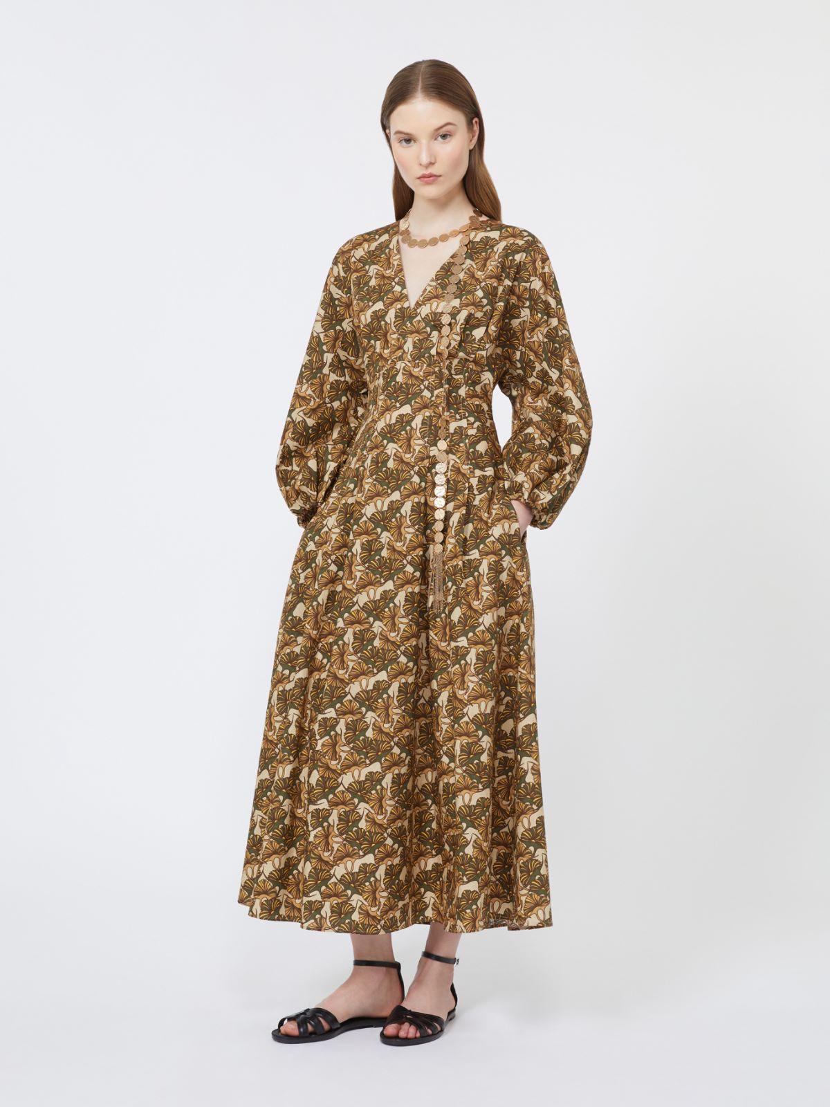 Printed cotton poplin dress by MAX MARA