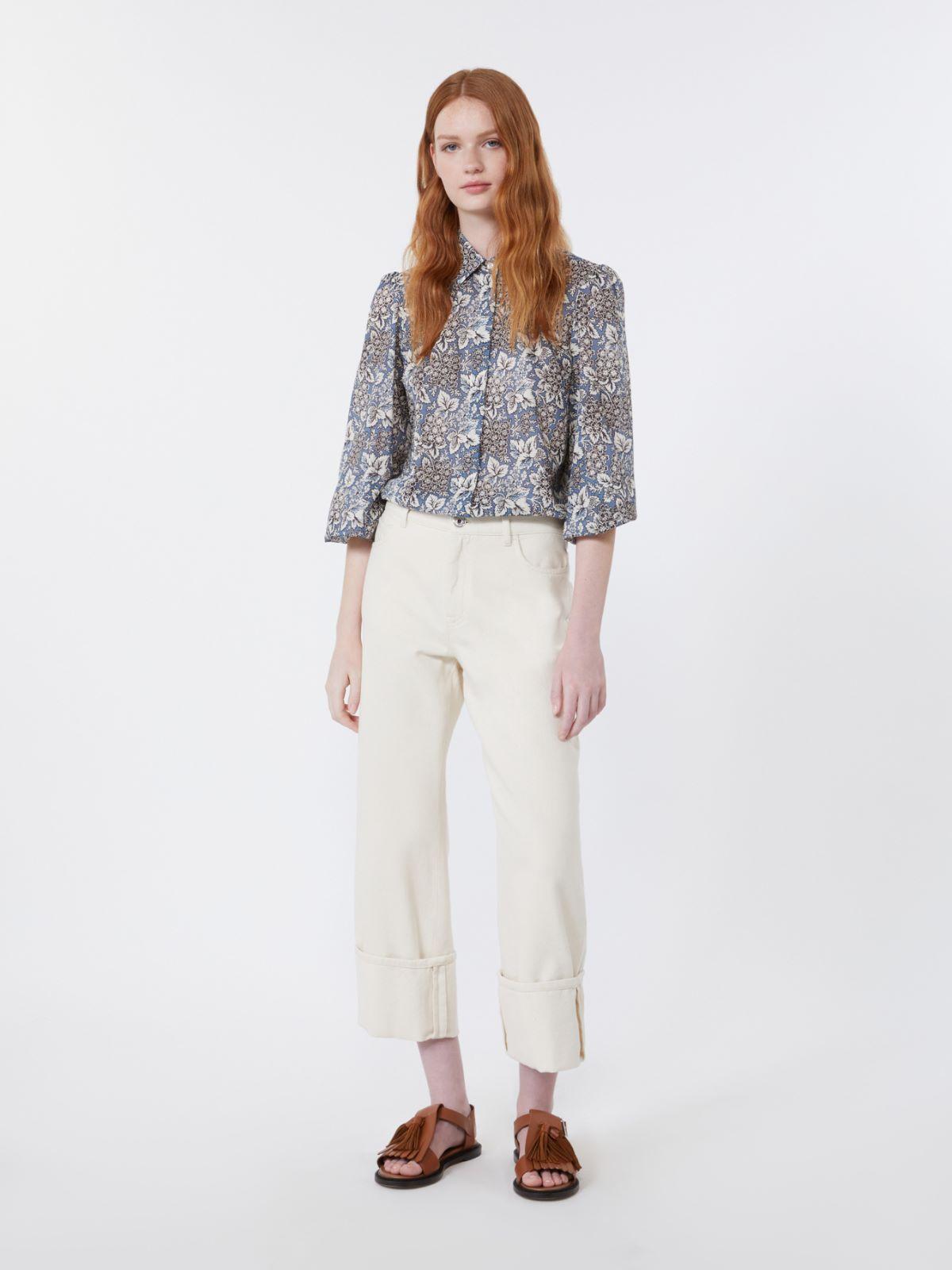 Printed cotton voile shirt by MAX MARA