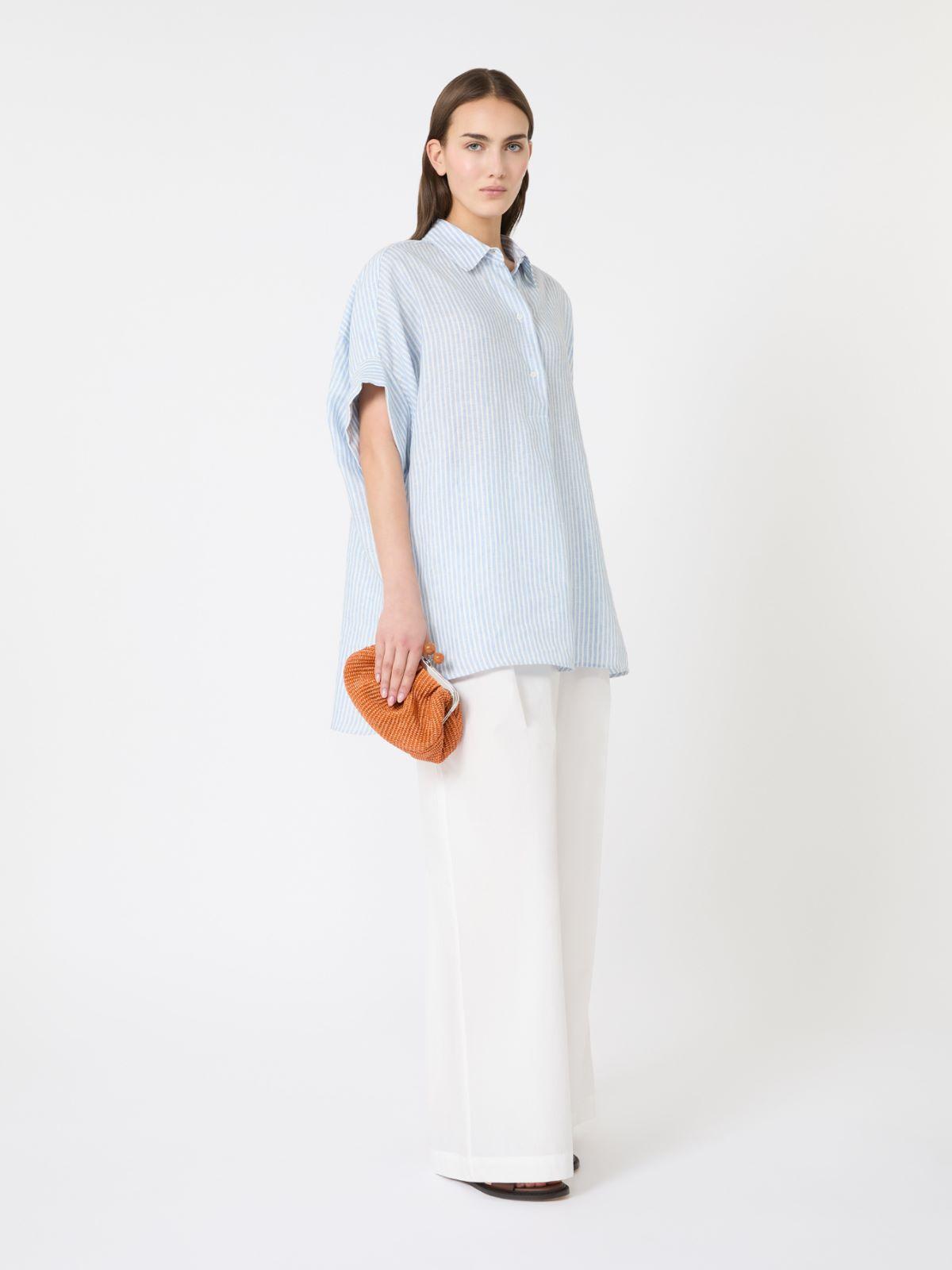 Printed linen canvas shirt by MAX MARA