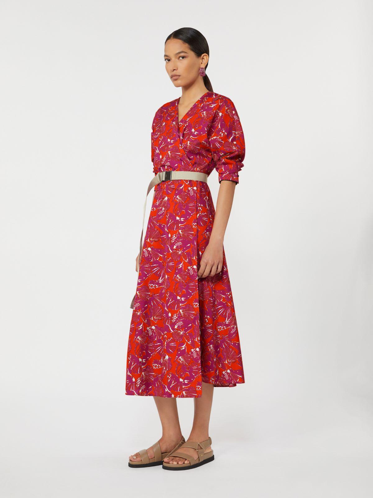 Printed poplin dress by MAX MARA